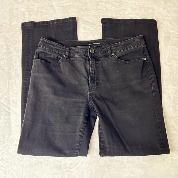 Elie Tahari Women’s Nicola Black Wash jeans size 8P - Picture 4 of 6